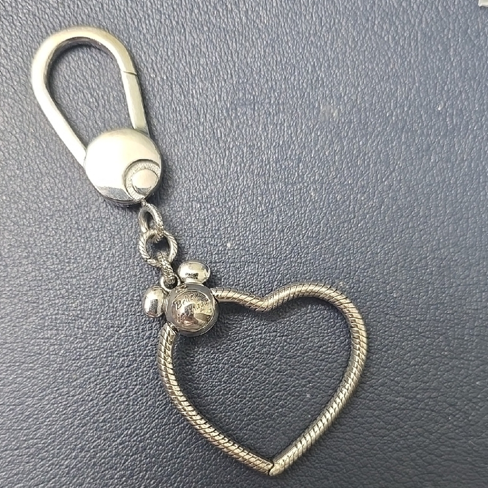 Silver Heart Keychain